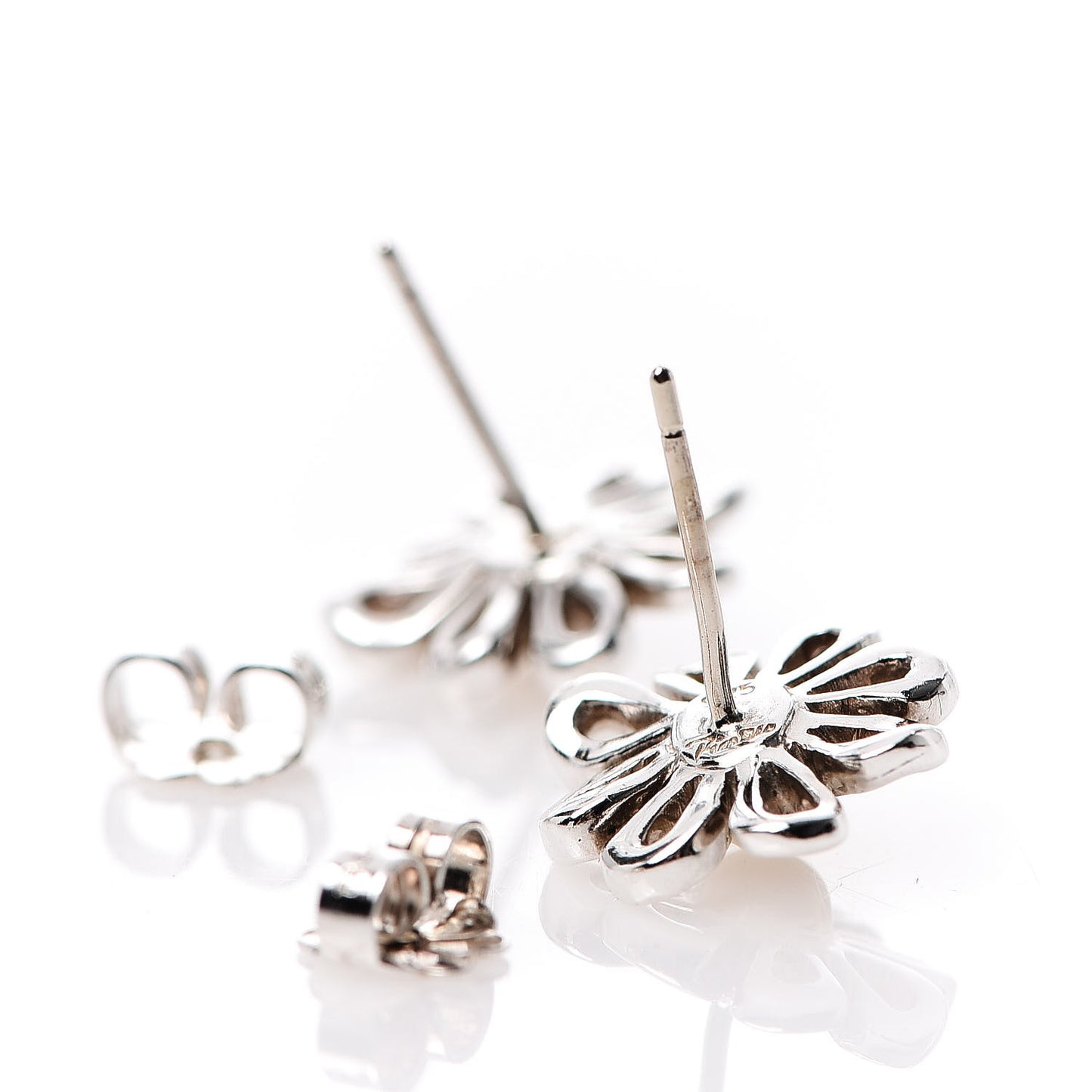 Sterling Silver 18K Yellow Gold Paloma Picasso Daisy Stud Earrings