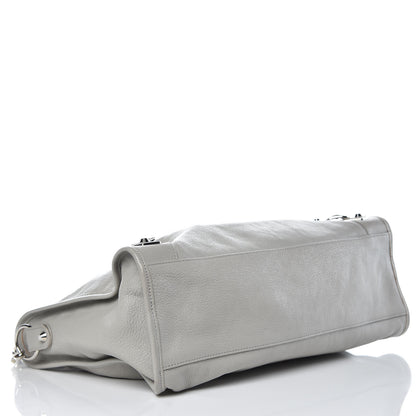 Balenciaga Chevre Silver Metallic Edge Hardware City Gris Glace 4 of 10
