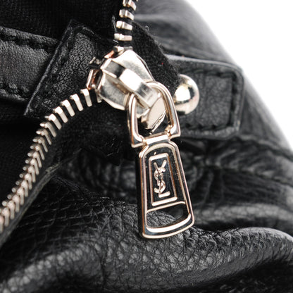 Saint Laurent Calfskin Patent Medium Easy Sac Black 9 of 9