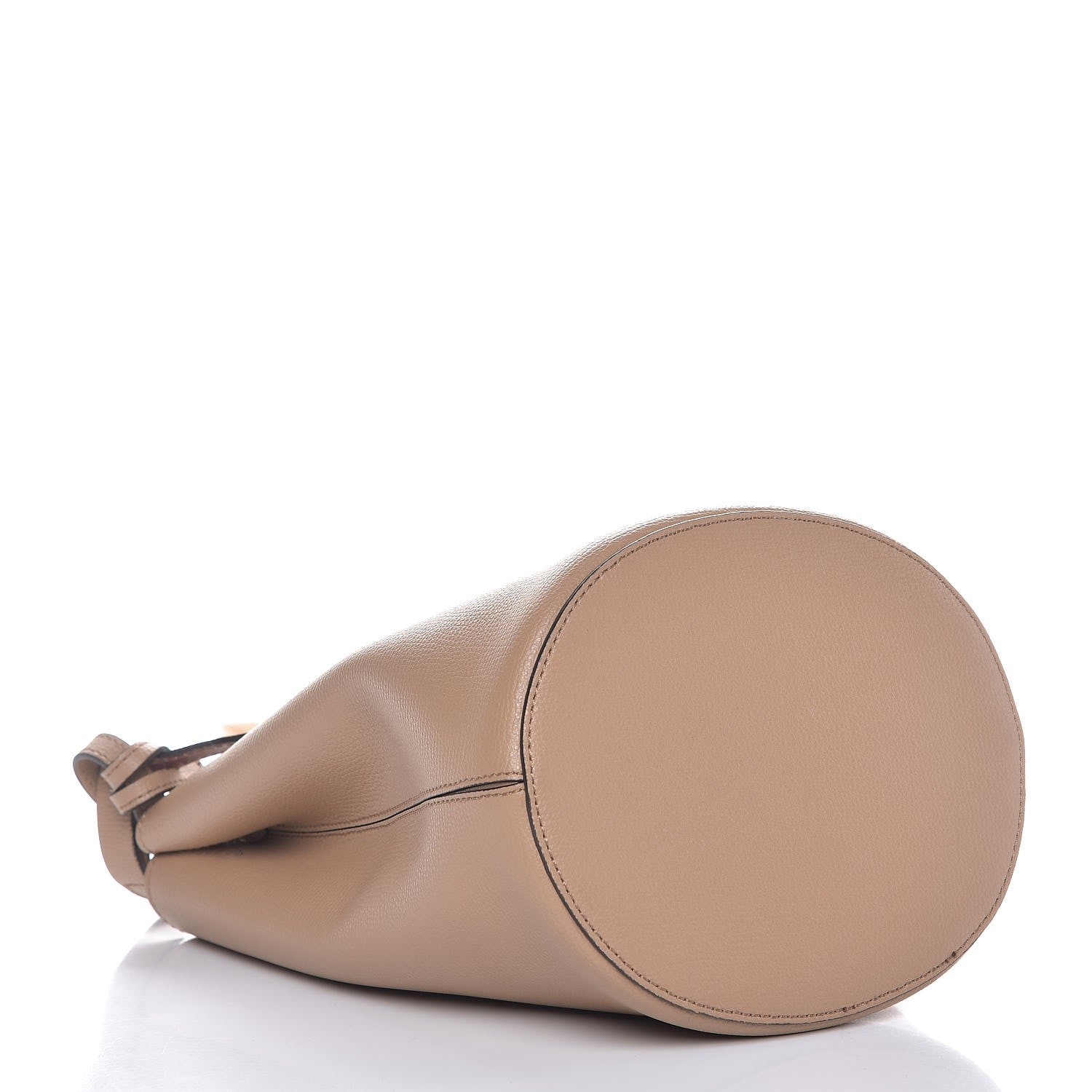 Burberry Calfskin Small Lorne Bucket Crossbody Natural 4 of 6