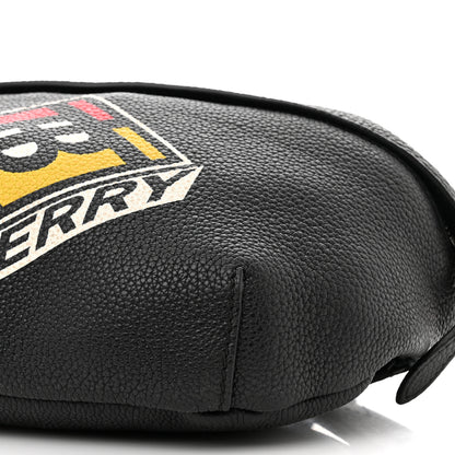 Burberry Grainy Calfskin Logo Graphic Sonny Bum Bag Black 8 of 10