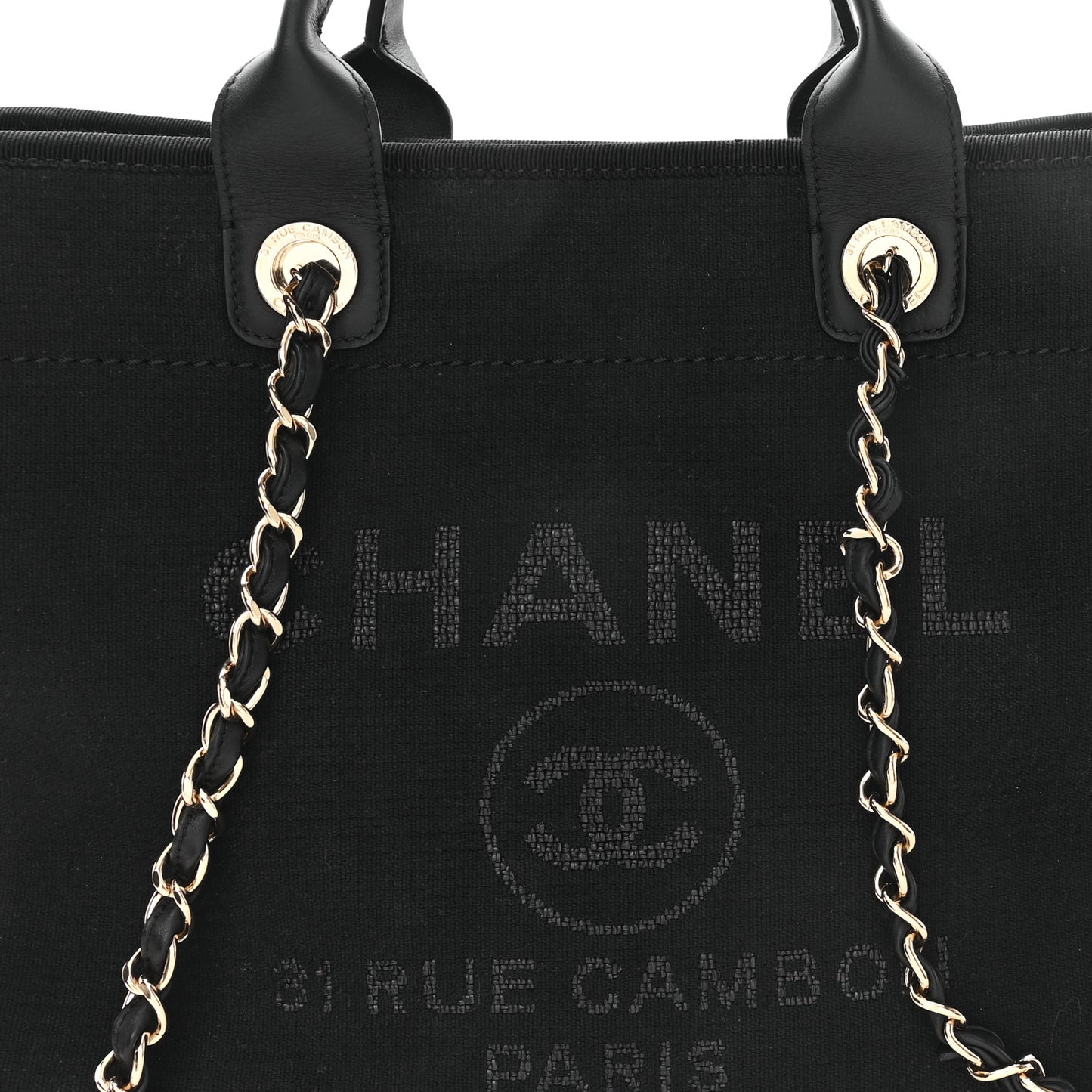 Mixed Fibers Medium Deauville Tote Black