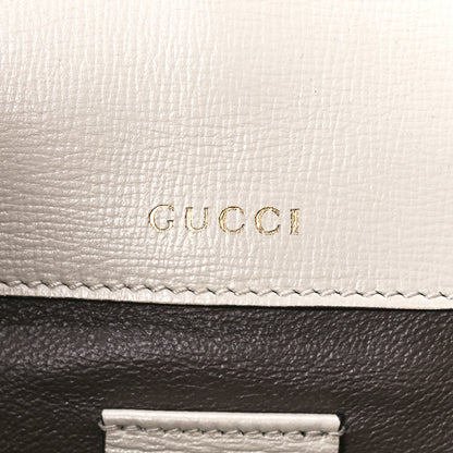 Gucci Azalea Calfskin Mini Sylvie 1969 Flap Messenger Bag Mystic White 6 of 13