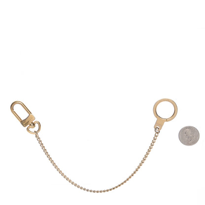 Louis Vuitton Metal Pochette Extender Key Ring Chain Gold 2 of 3
