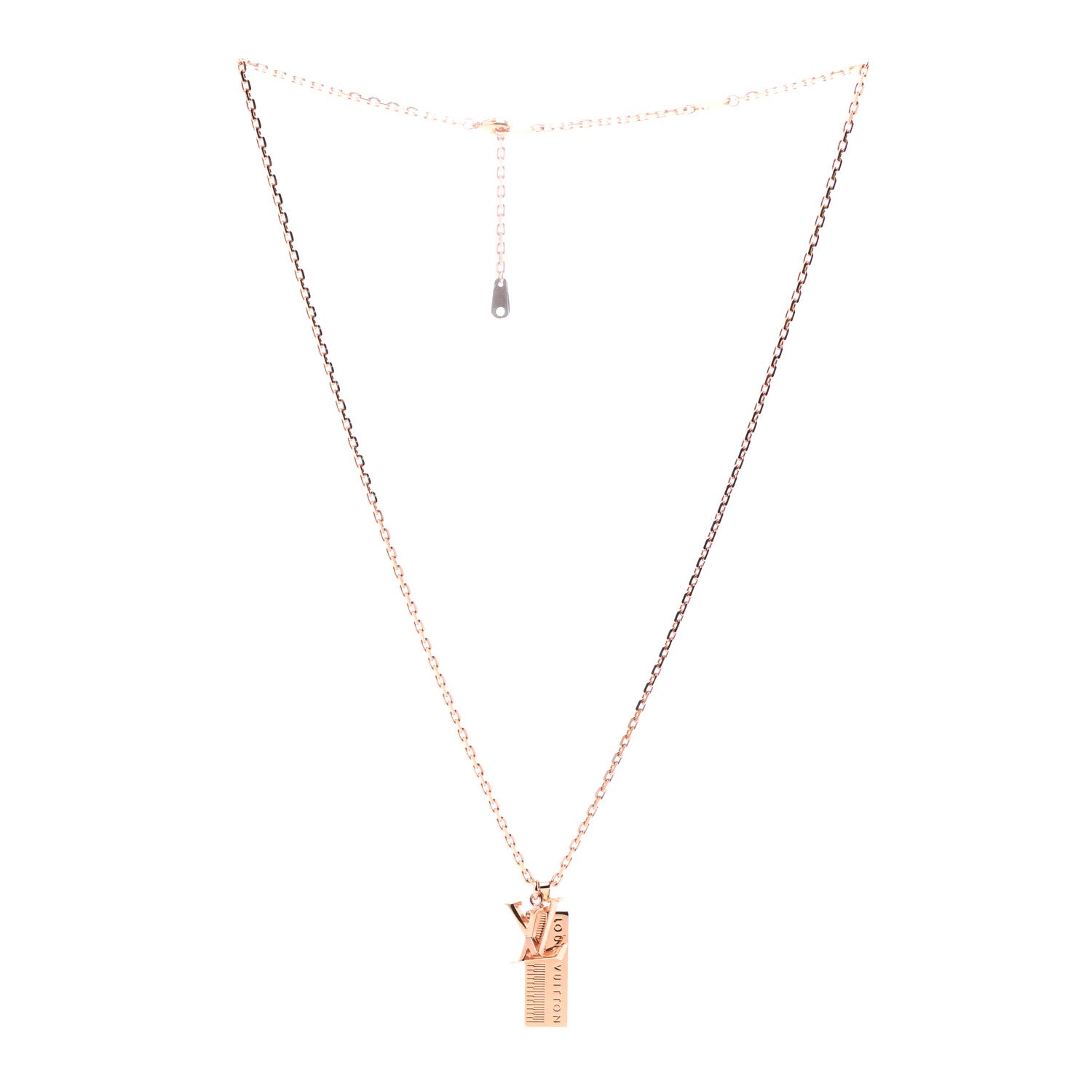 Louis Vuitton LV Sound Keyboard Necklace Rose Gold 3 of 7