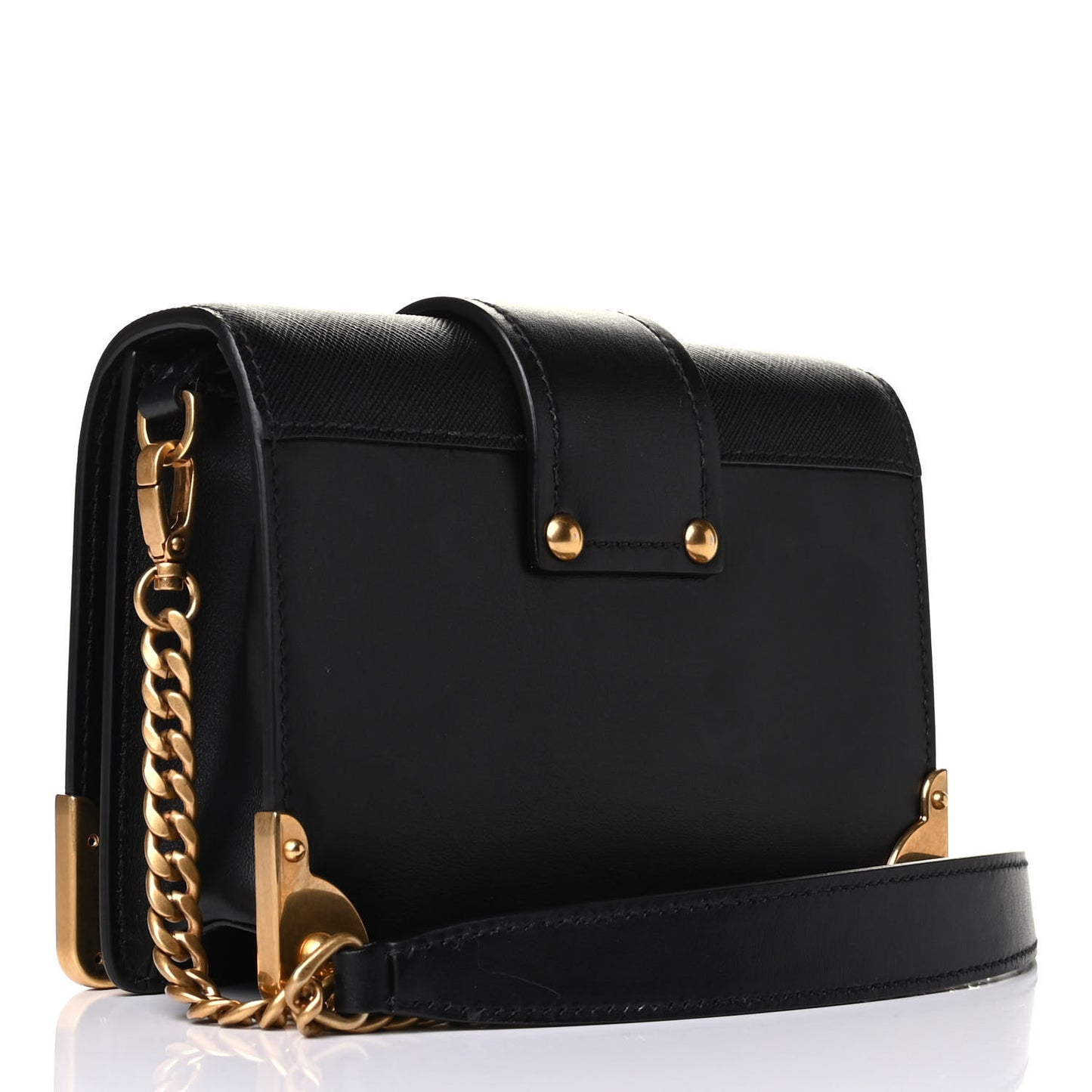 City Calf Saffiano Cahier Bag Black