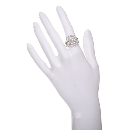 David Yurman Sterling Silver Diamond 11mm Albion Pave Ring 52 6 2 of 8