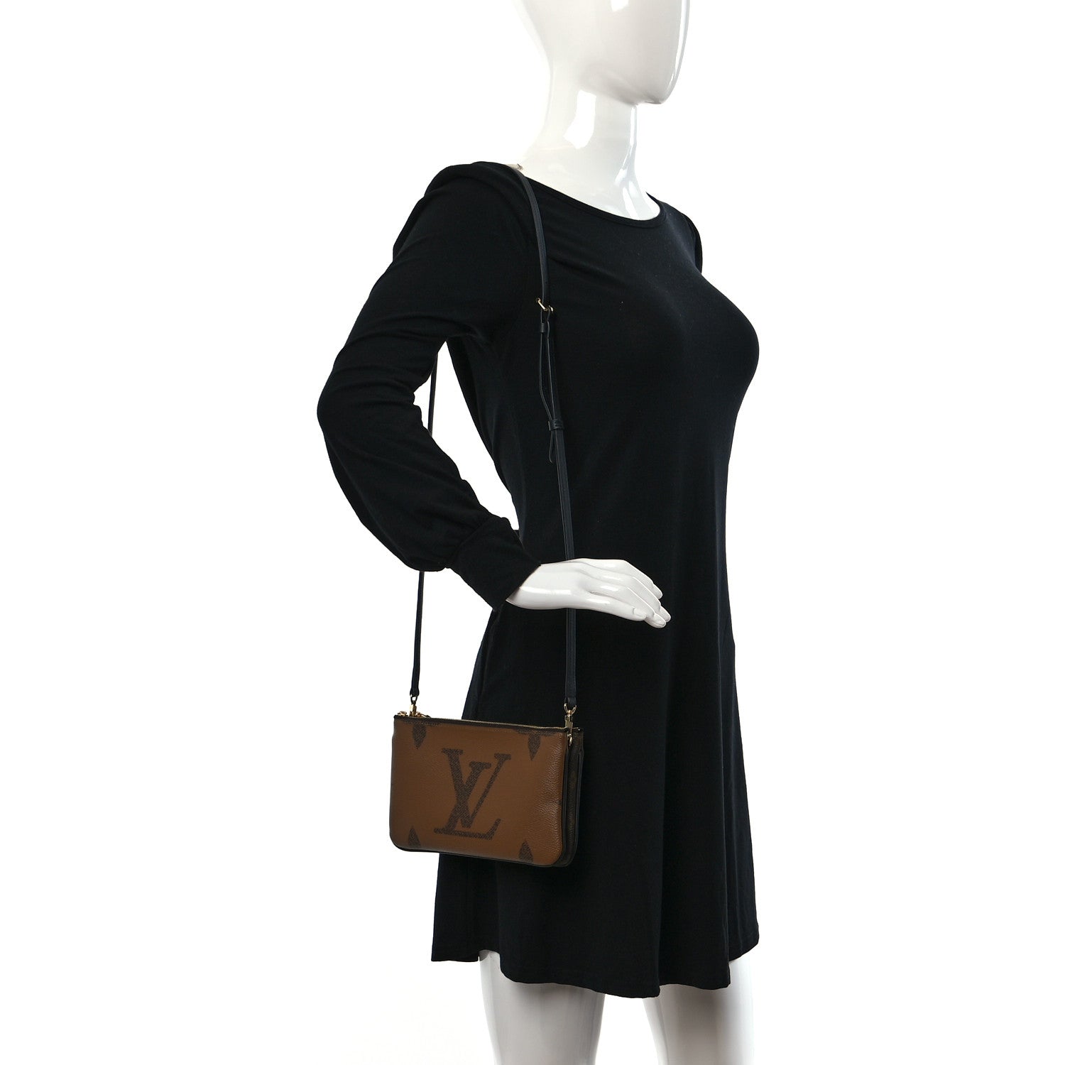 Louis Vuitton Reverse Monogram Giant Double Zip Pochette 3 of 9