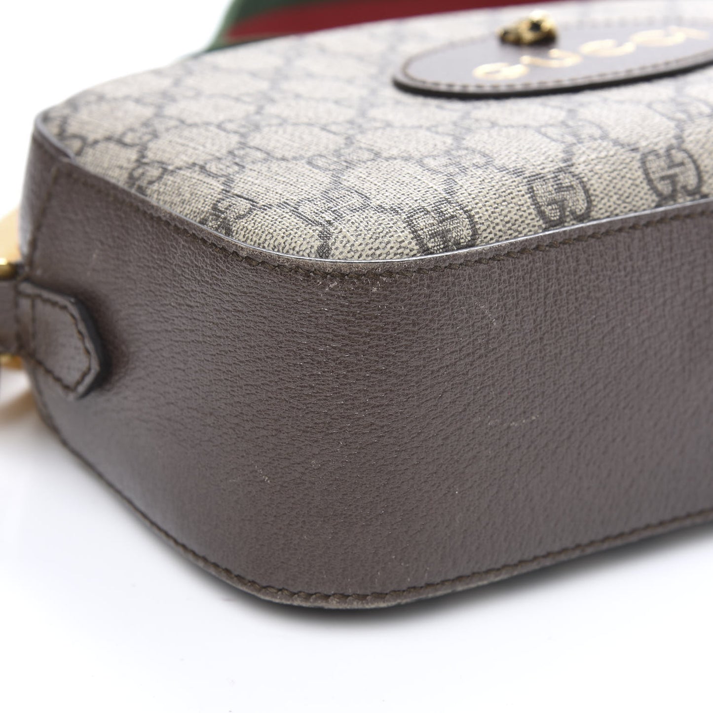 GG Supreme Monogram Web Neo Vintage Shoulder Bag Beige New Acero Crop