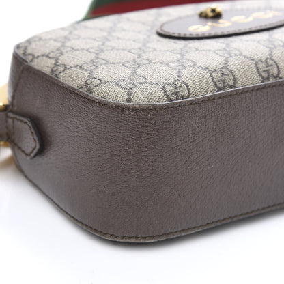 Gucci GG Supreme Monogram Web Neo Vintage Shoulder Bag Beige New Acero Crop 9 of 14
