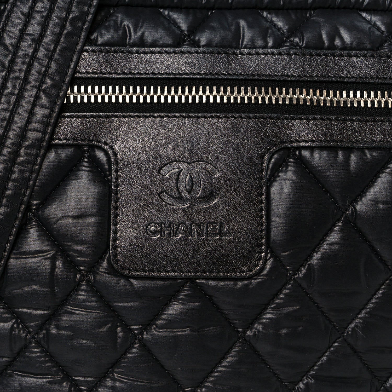 Chanel Nylon Coco Cocoon Messenger Bag Black 8 of 11