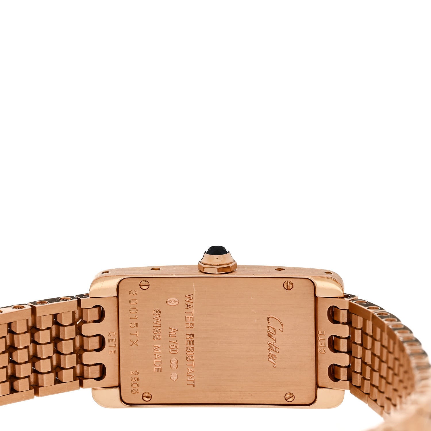 Cartier 18K Pink Gold 19mm Tank Americaine Quartz Watch 4 of 4