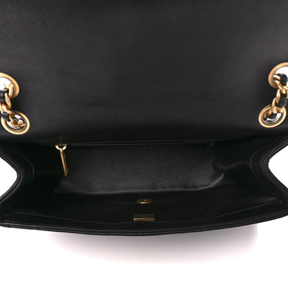 Chanel Lambskin Quilted Chaine Lettre Flap Black 5 of 11
