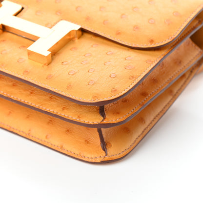 Hermes Ostrich Constance 18 Safran 10 of 10