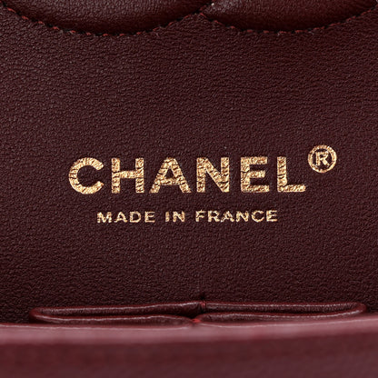 Chanel Caviar Quilted Medium Double Flap Burgundy 6 of 11