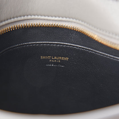 Saint Laurent Calfskin Small Monogram Cabas Fog 4 of 7