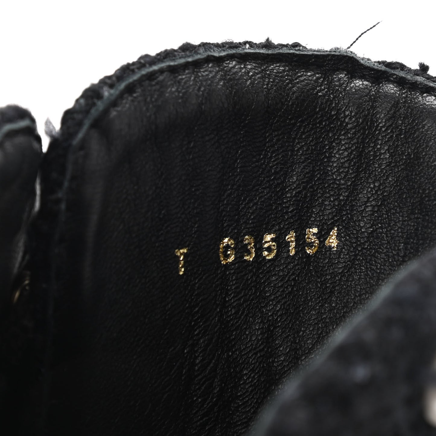 Tweed Patent Calfskin Pearl Combat Short Boots 36.5 Black Grey