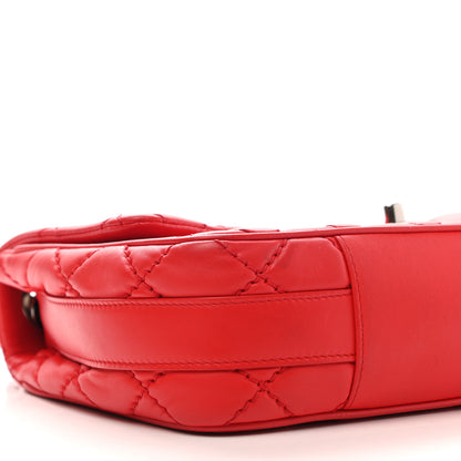 Chanel Lambskin Quilted Medium Easy Carry Flap Red 9 of 21