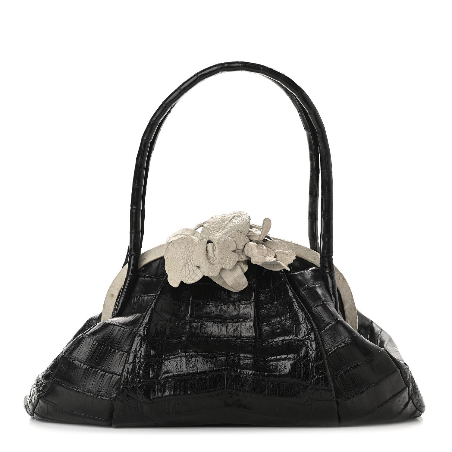 Nancy Gonzalez Crocodile Top Handle Black 1 of 9
