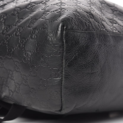 Gucci Guccissima Classic Backpack Black 5 of 15