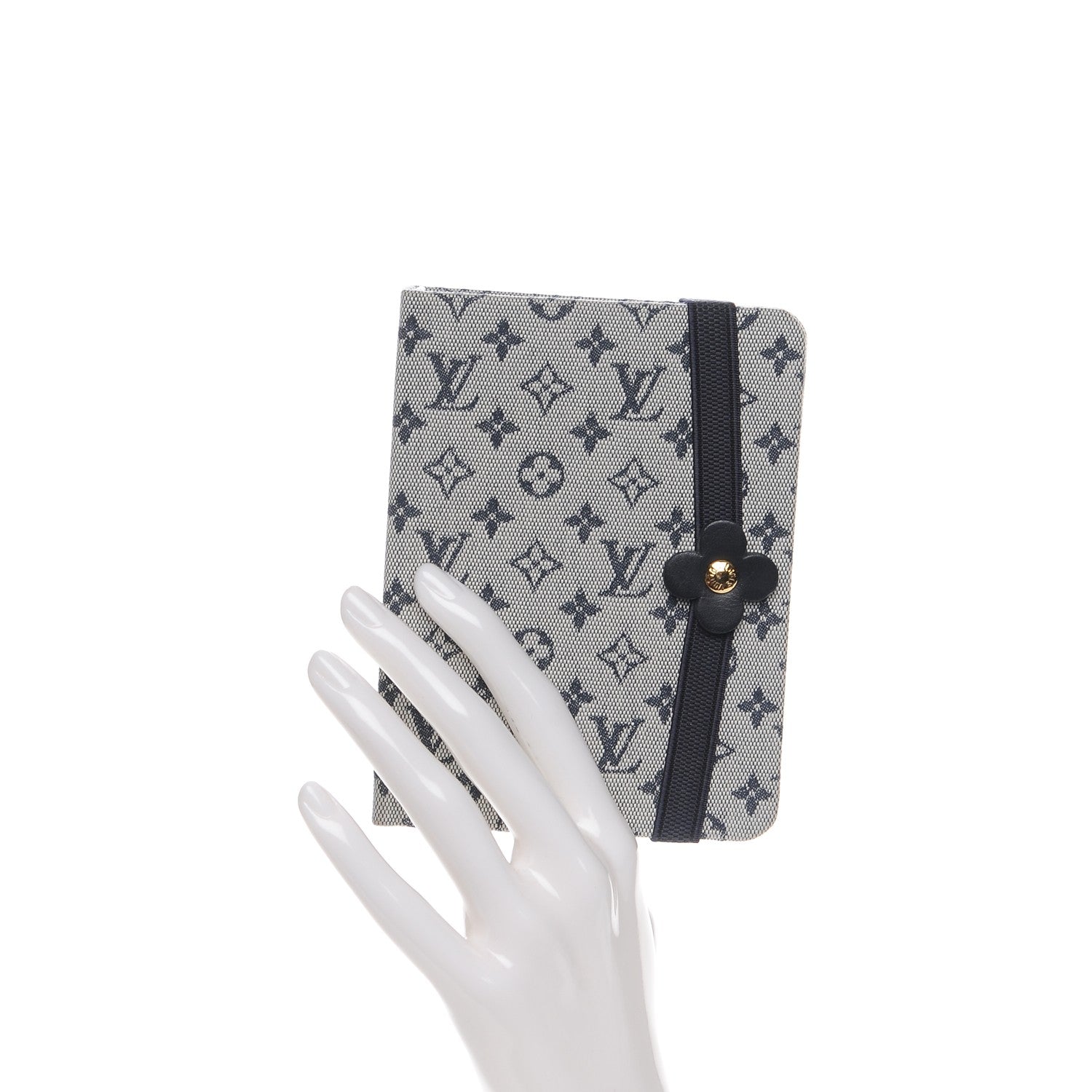 Louis Vuitton Mini Lin Notebook Blue 2 of 7