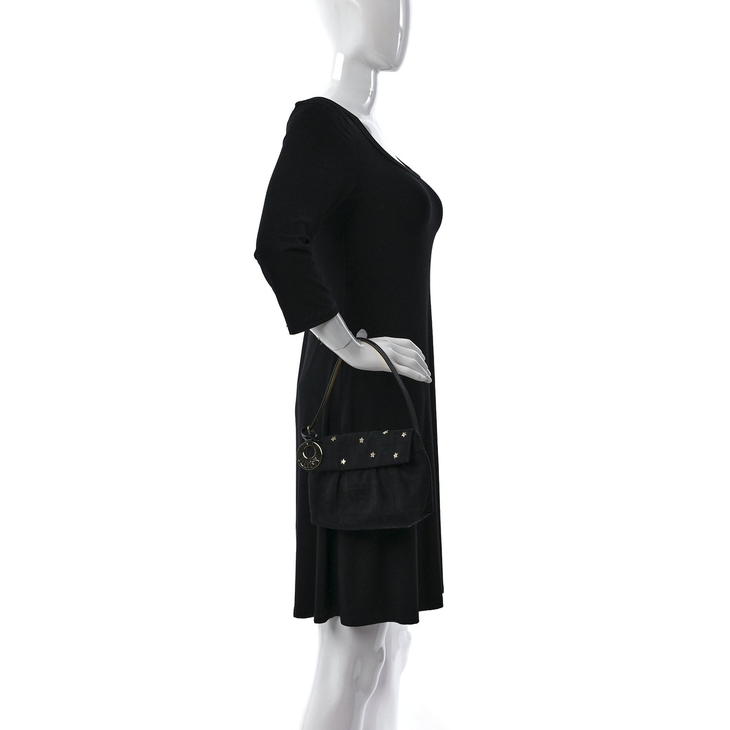 Zucca Laminata Mini Chef Star Shoulder Bag Black