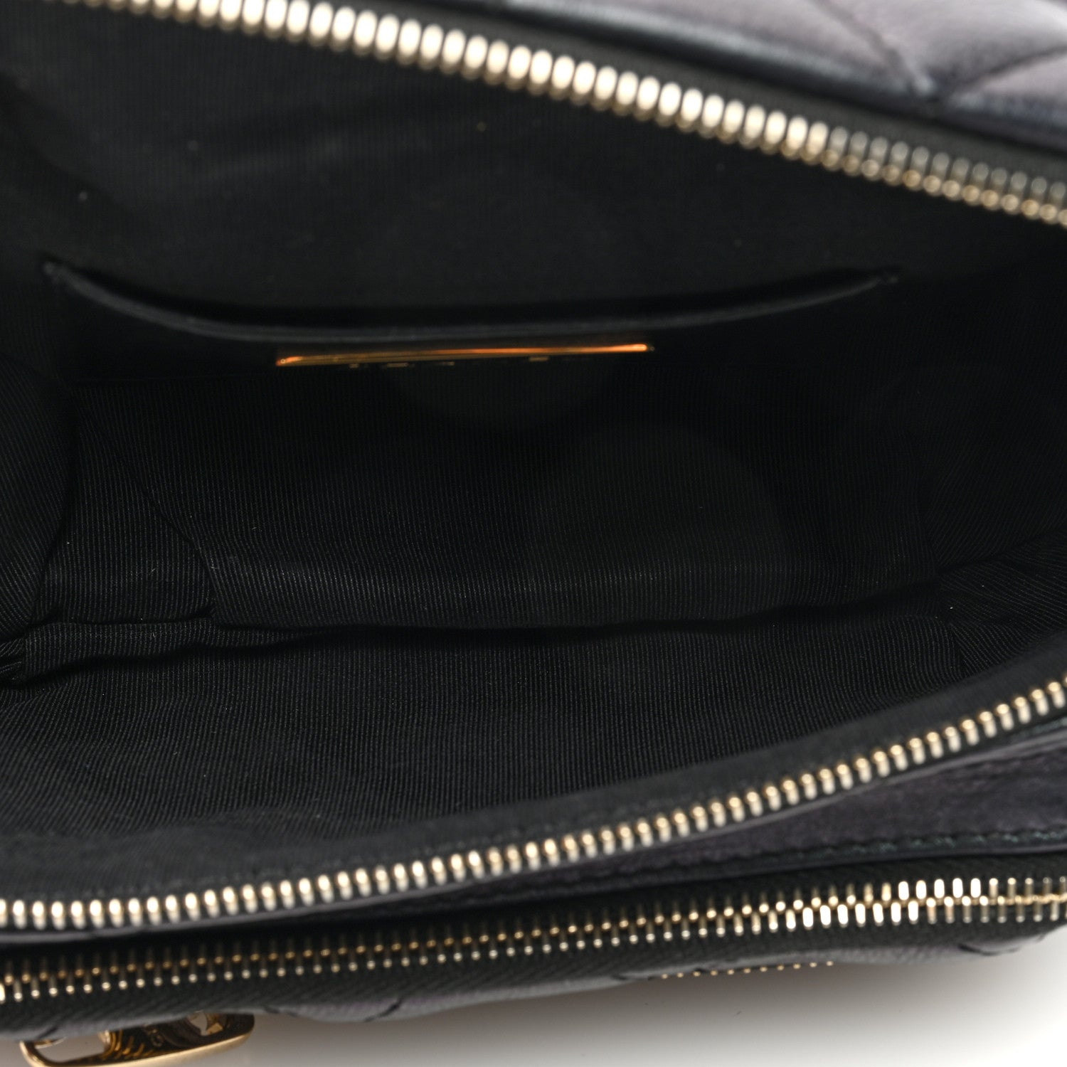 Chanel Iridescent Calfskin Quilted All About Waist Belt Bag Black 5 of 10