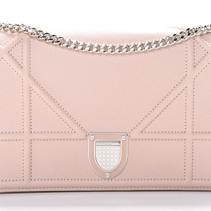 Christian Dior Grained Calfskin Diorama Wallet on Chain Pouch Rose Poudre 7 of 10