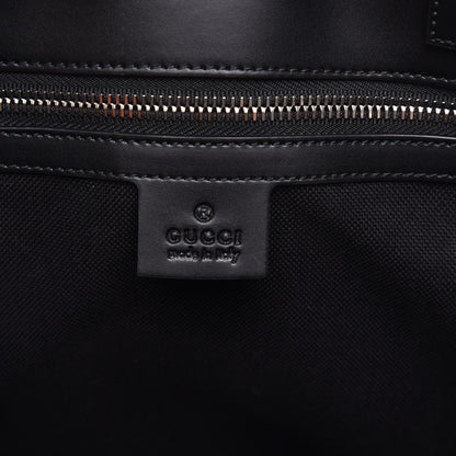 Gucci Soft GG Supreme Monogram Appia Calfskin Web Vertical Tote Black 6 of 9