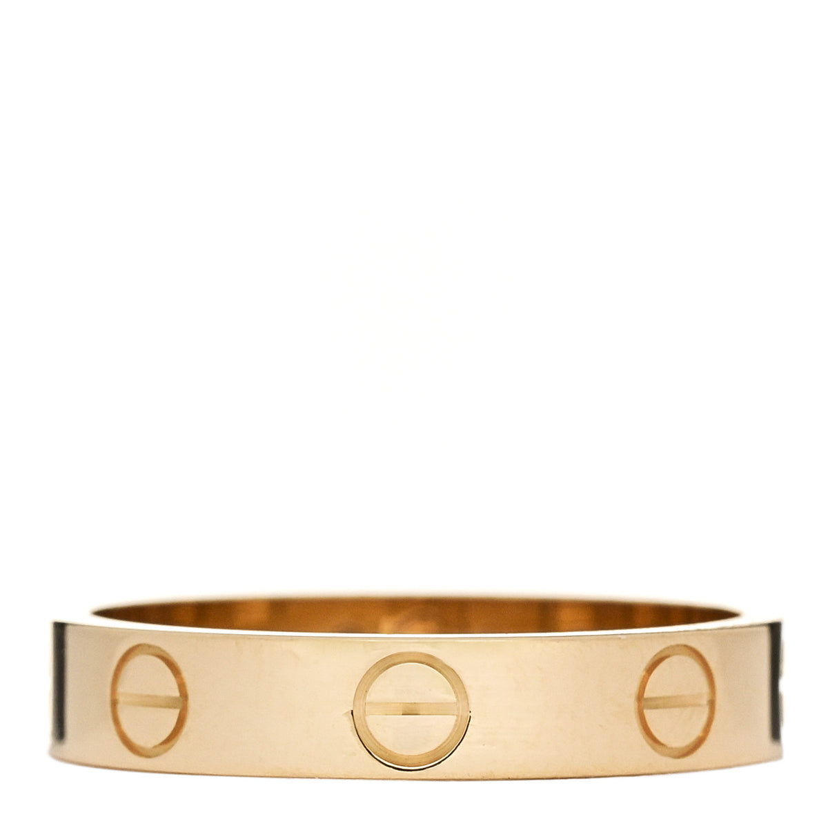 18K Yellow Gold 3.5mm LOVE Wedding Band Ring 52 6