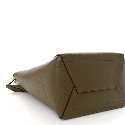 Celine Soft Grained Calfskin Sangle Bucket Bag Light Khaki 9 of 17