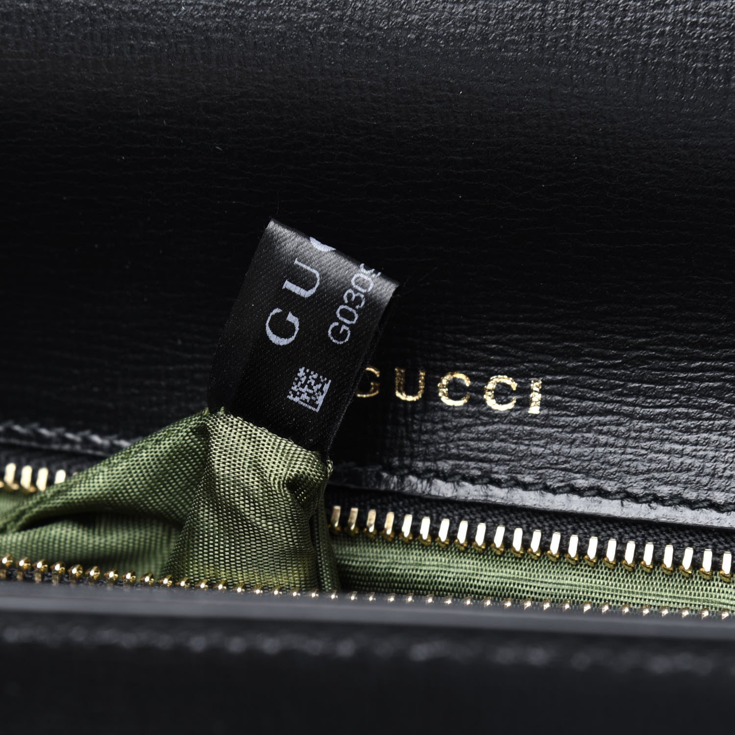 Gucci Textured Calfskin Small Torchon GG Ring Shoulder Bag Black 9 of 13