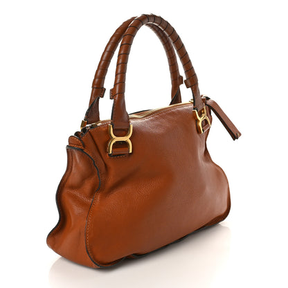 Chloe Calfskin Medium Marcie Satchel Tan 3 of 8