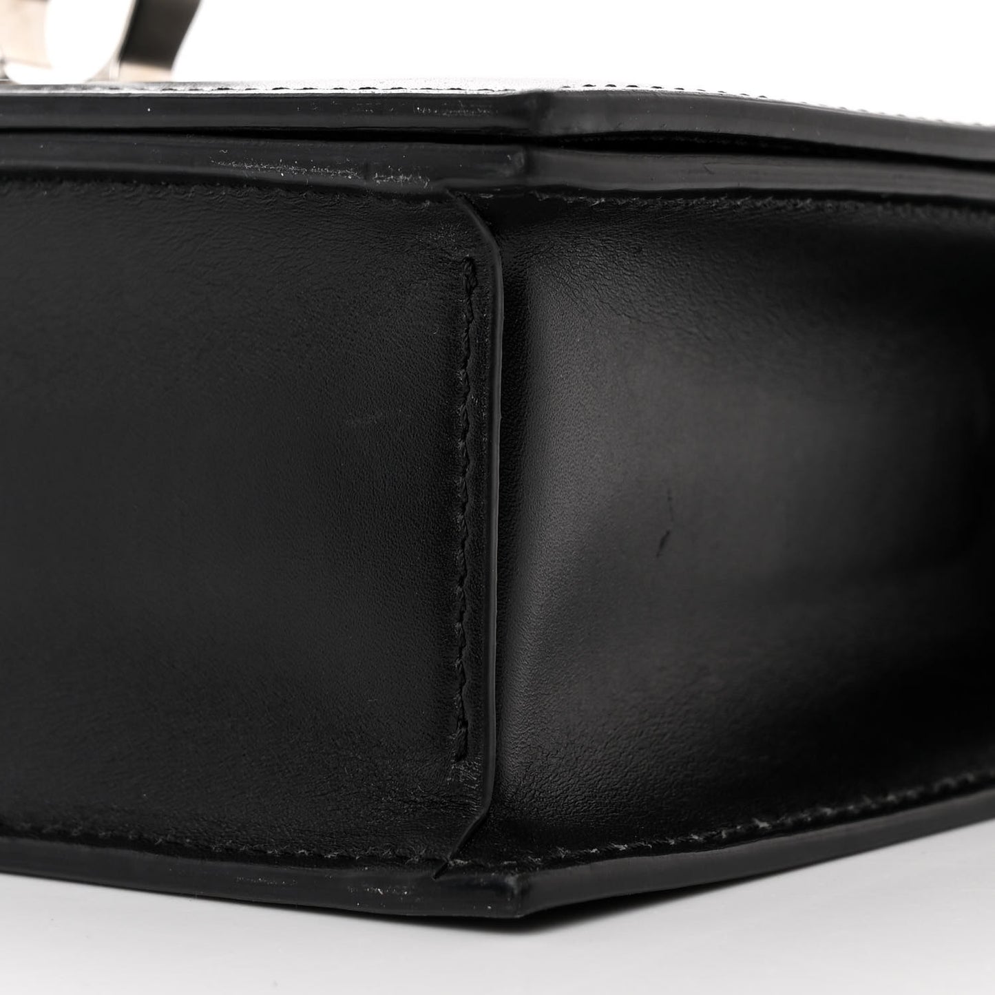 Calfskin Knuckle Shoulder Bag Black