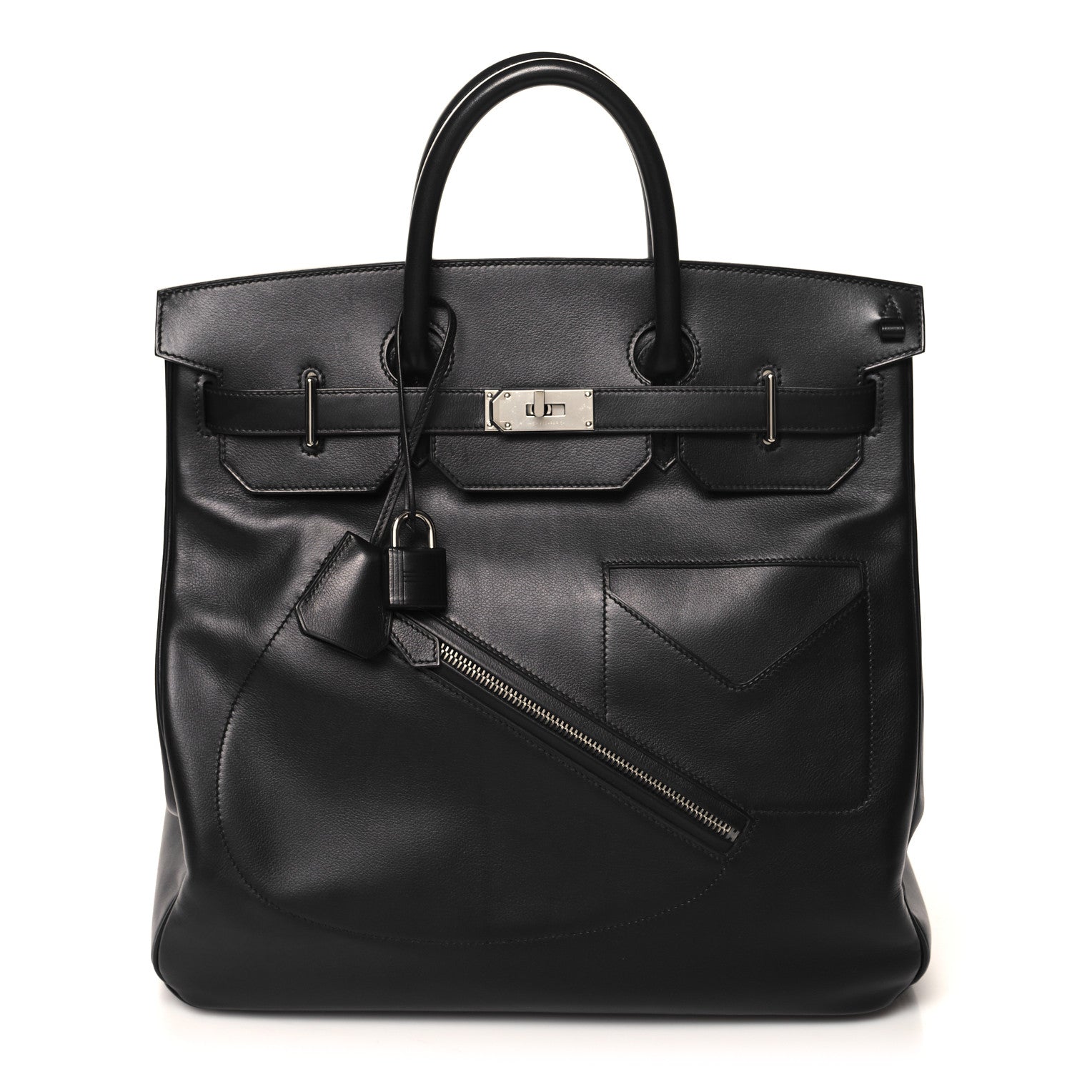 Hermes Veau Volupto Rock HAC Birkin 40 Black 3 of 14