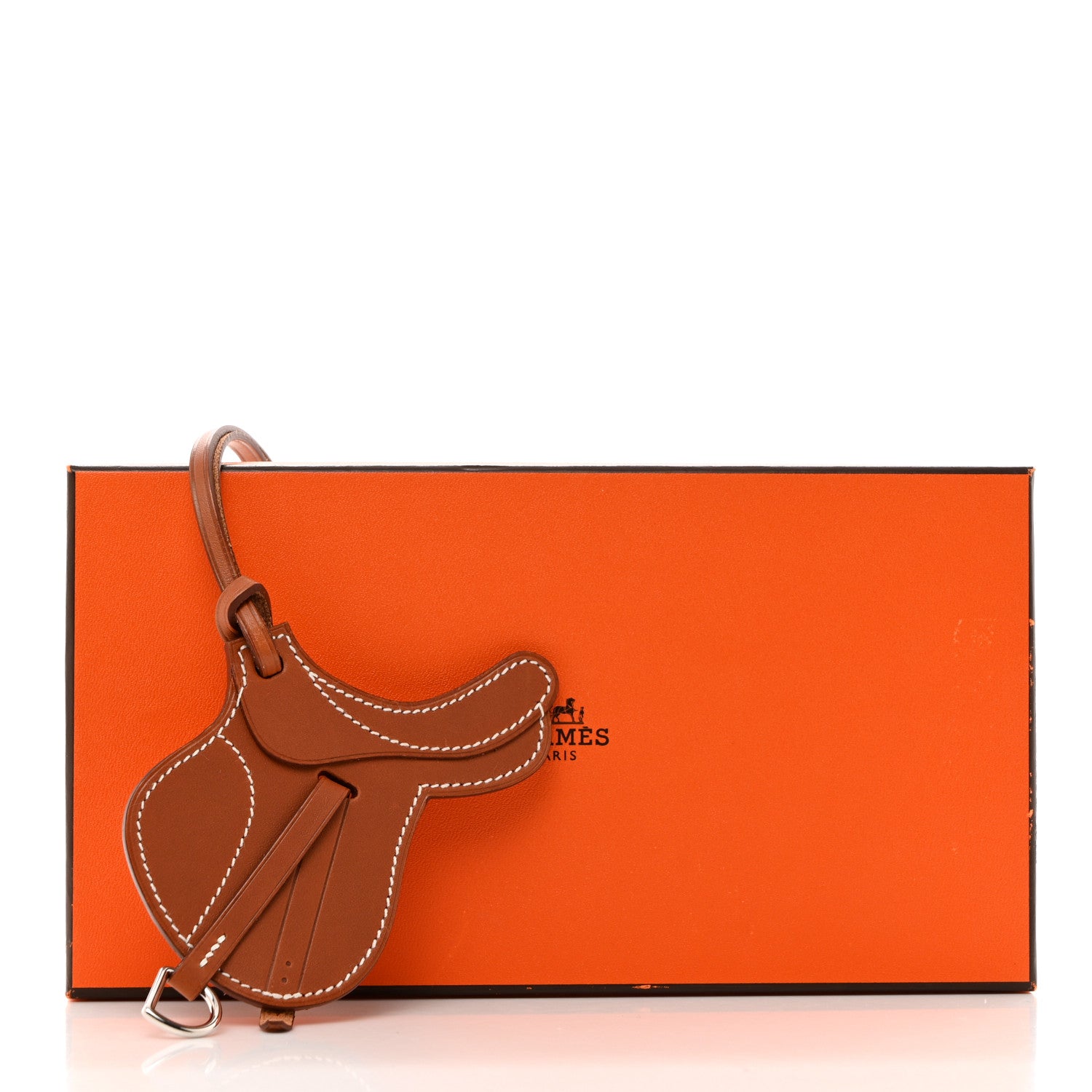 Hermes Natural Barenia Paddock Selle Horse Saddle Bag Charm 4 of 4