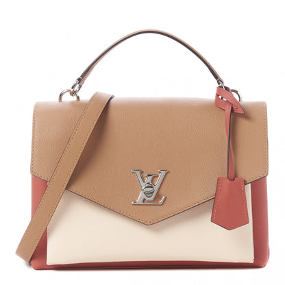 Louis Vuitton Soft Calfskin My Lockme Top Handle Vieux Rose Sesame Creme 1 of 9