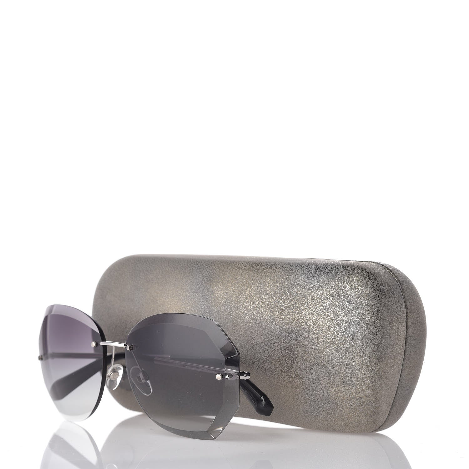 Chanel Metal Spring Round Sunglasses 4220 Silver 7 of 7