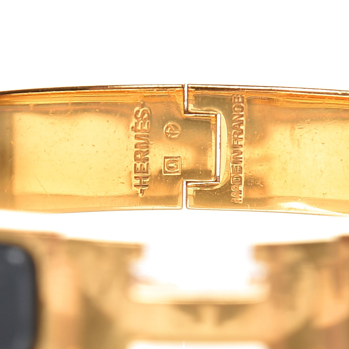 Enamel Narrow Clic Clac H Bracelet PM Ardoise