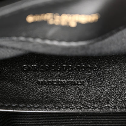 Saint Laurent Calfskin Y Quilted Monogram Small Loulou Chain Satchel Black 7 of 11