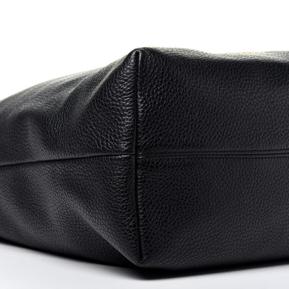 Burberry London Grainy Calfskin Medium Cale Hobo Black 9 of 11