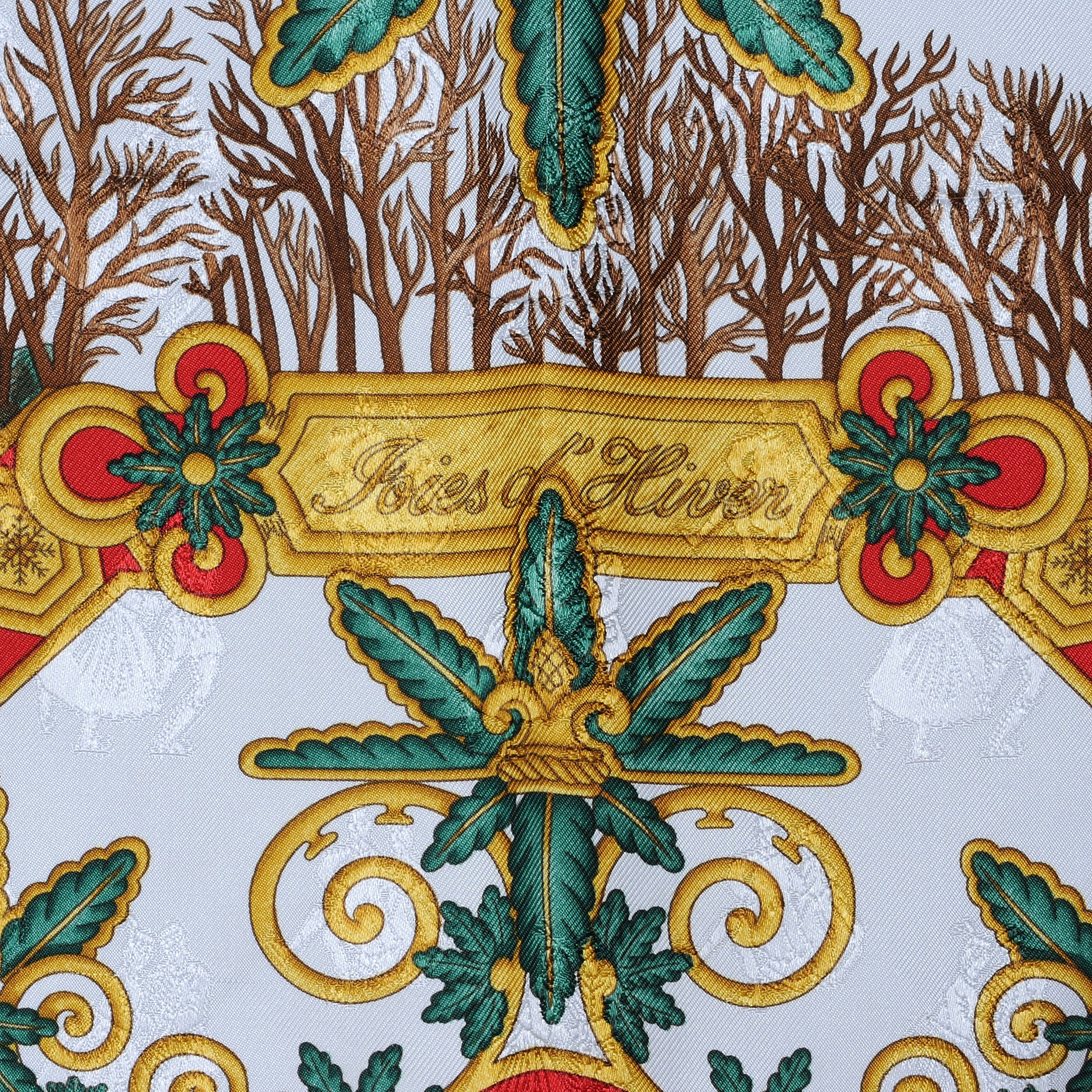 Hermes Silk Joies D Hiver Scarf 90 5 of 5