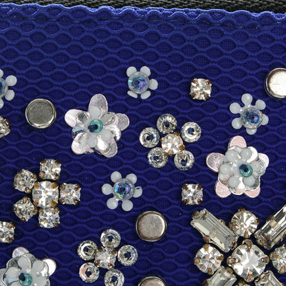 Christian Dior Calfskin Stardust Dior Card Holder Blue 6 of 10