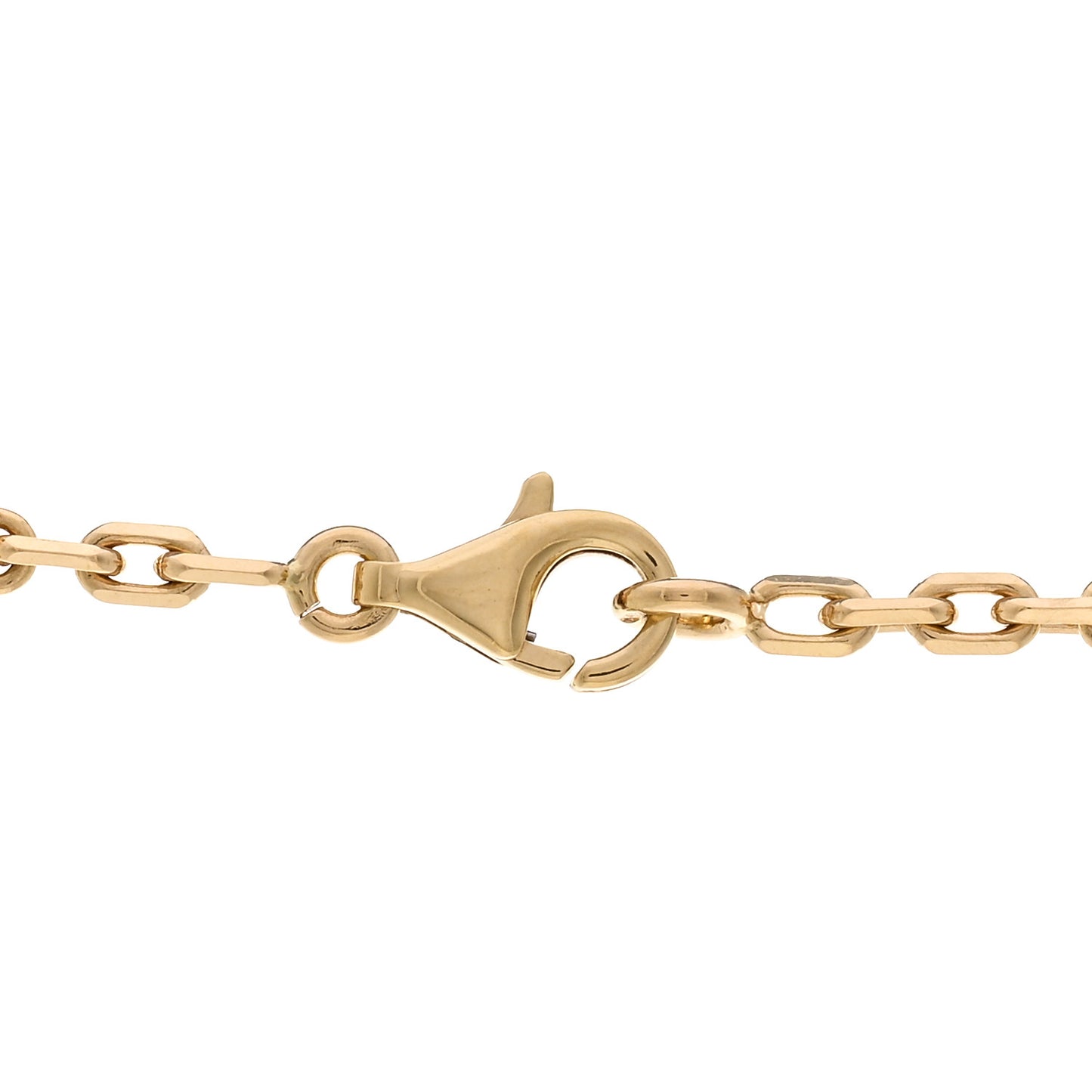 18K Yellow Gold Black Onyx 10 Motifs Vintage Alhambra Necklace