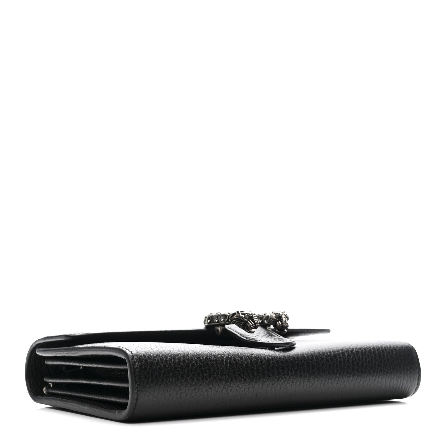 Gucci Calfskin Mini Dionysus Chain Wallet Black 4 of 10