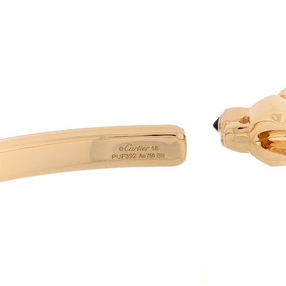 Cartier 18K Yellow Gold Tsavorite Black Onyx Panthere De Cartier Bracelet 18 4 of 5
