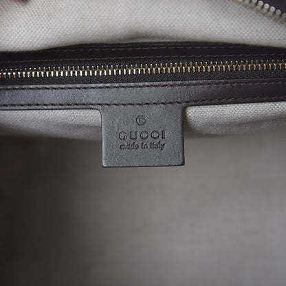 Gucci Monogram Vintage Web Medium Boston Dark Brown 6 of 13