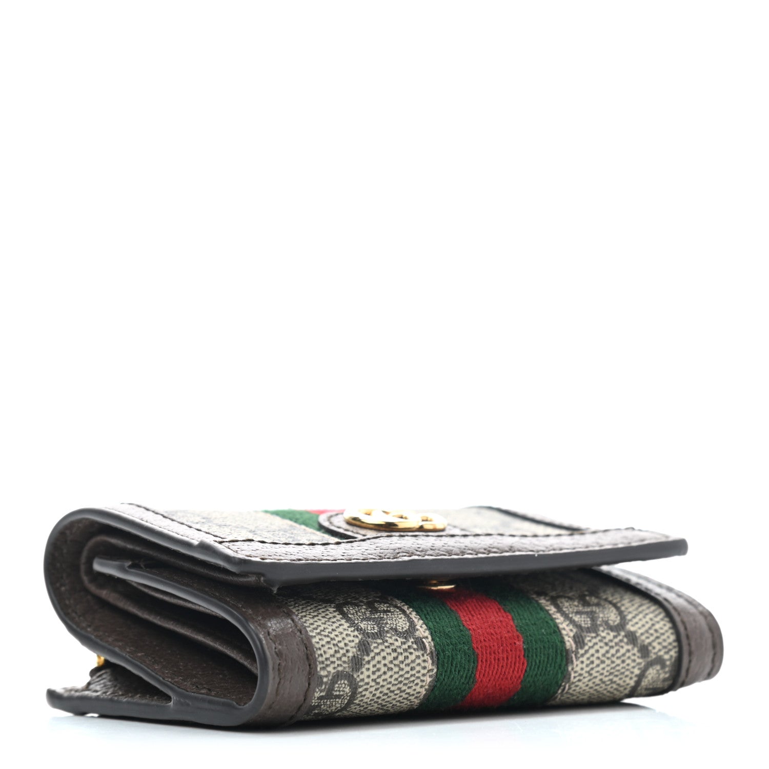 Gucci GG Supreme Monogram Web Ophidia Bi-Fold Wallet Beige New Acero 4 of 7