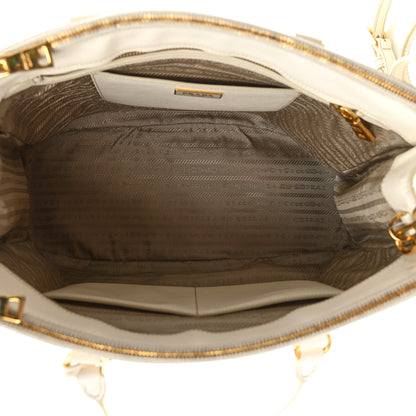 Prada Saffiano Medium Galleria Double Zip Tote Talco 5 of 10