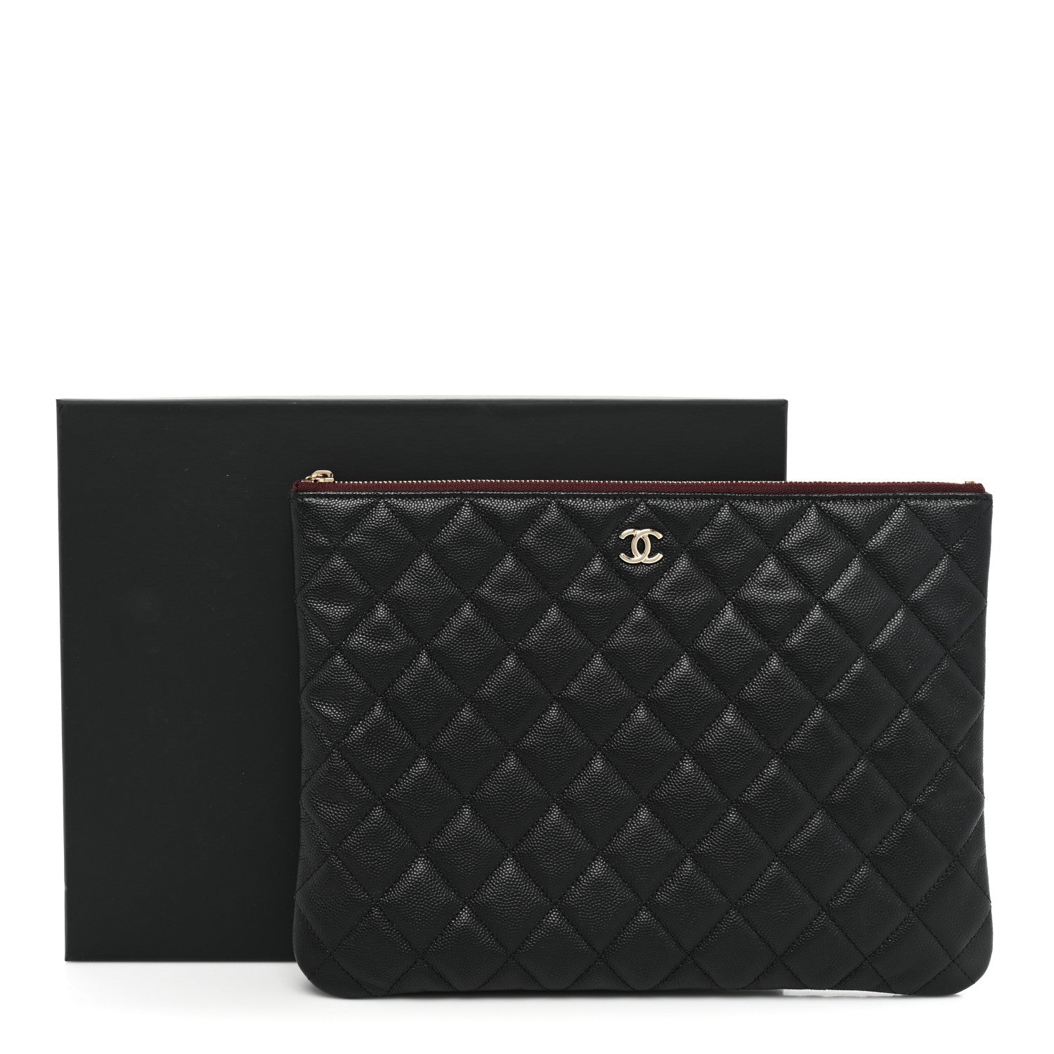 Chanel Caviar Quilted Medium Cosmetic Case Black 9 of 9